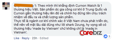 Gọi vốn thành công trên Shark Tank, Startup đồng hồ Curnon bị cộng đồng mạng tranh cãi về thương hiệu Việt - Ảnh 7.