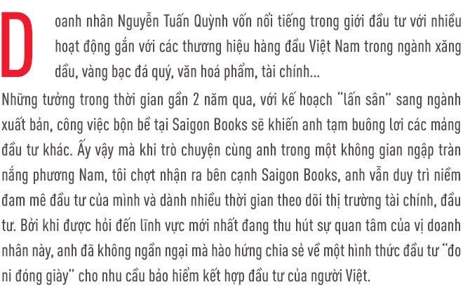 CEO Nguyá»n Tuáº¥n Quá»³nh: Saigon Books giÃºp tÃ´i lÃ m ÄÆ°á»£c Äiá»u mÃ¬nh yÃªu thÃ­ch, cÃ²n Äáº§u tÆ° má»i lÃ  Äá» tÃ¬m kiáº¿m lá»£i nhuáº­n - áº¢nh 1.