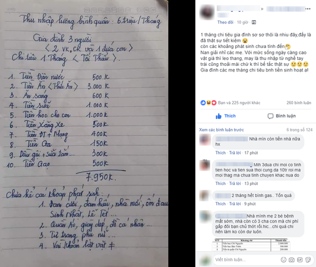 Khoe bảng chi tiêu 8 triệu/tháng, mẹ trẻ than không thể tiết kiệm hơn, chị em lại thắc mắc: Uống dầu gội à mà tốn thế? - Ảnh 1.