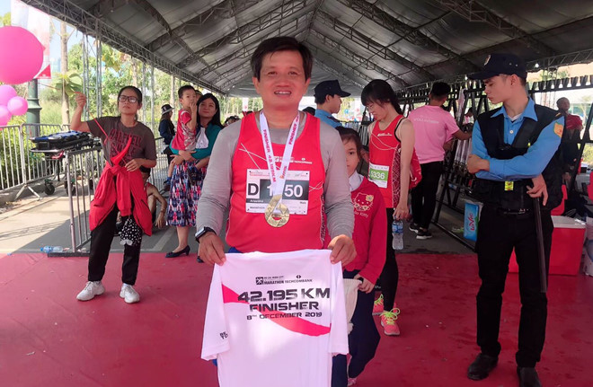 Sau khi thôi việc, ông Đoàn Ngọc Hải tham gia khá nhiều hoạt động chạy marathon