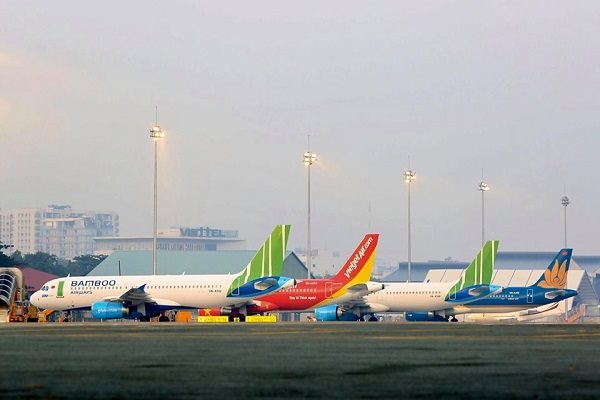 Các hãng hàng không Việt cạnh tranh dữ dội về quyền được cấp phép bay trong thời dịch. Ảnh: Bamboo Airways