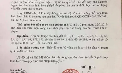 Cưỡng chế 'dự án ma' thứ 2 của Công ty Alibaba