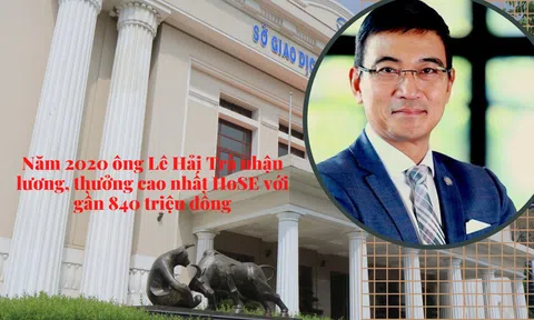 Năm 2020 ông Lê Hải Trà nhận lương, thưởng cao nhất HoSE với gần 840 triệu đồng