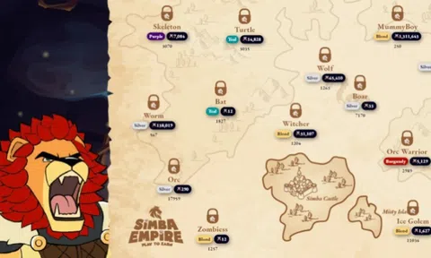 Cộng đồng tiền ảo lại đổ xô kiếm tiền từ game blockchain mới có tên Simba Empire