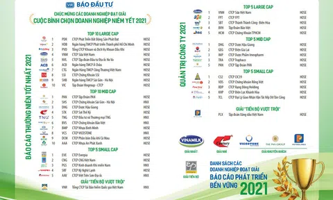 Phát Đạt xếp hạng nhất báo cáo thường niên – cuộc bình chọn doanh nghiệp niêm yết 2021
