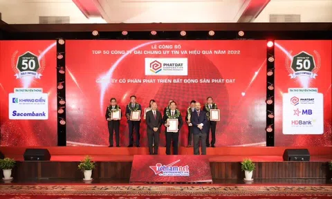 Phát Đạt được vinh danh là công ty Đại chúng uy tín và hiệu quả năm 2022