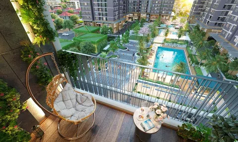 Mức giá tầm trung, căn hộ Hanoi Melody Residences vẫn có ban công rộng hiếm thấy