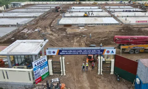 Hà Nội thần tốc xây dựng bệnh viện dã chiến điều trị bệnh nhân Covid-19 nặng
