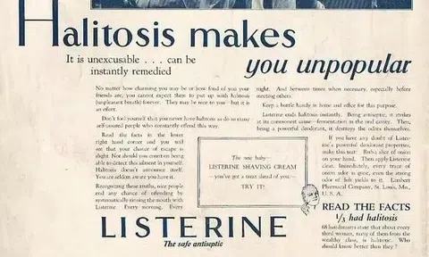 Marketing dựa trên nỗi sợ hãi: Chiến thuật kinh điển của Listerine