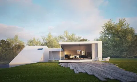 Ngôi nhà nằm trên dốc khiến ai nhìn thấy cũng phải trầm trồ