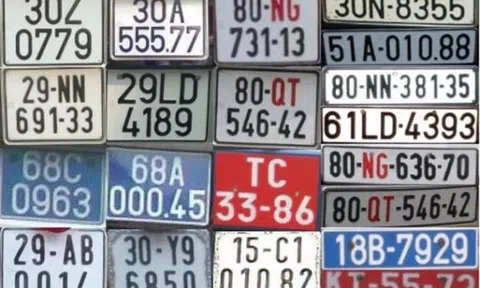 Sự thật thú vị sau màu sắc các loại biển số xe tại VN