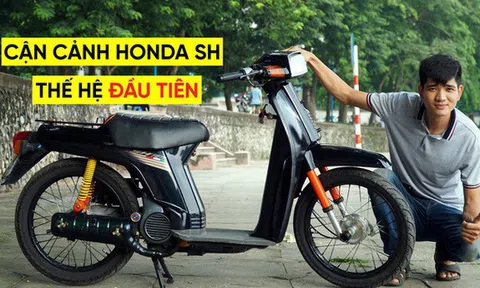Thợ Việt hồi sinh Honda SH đời đầu 1984 từ đống phế liệu thành hàng hiếm trên phố