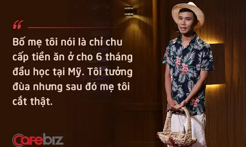 Chàng trai lên Shark Tank bán dừa bật nắp: Sang Mỹ du học nửa năm thì phụ huynh cắt trợ cấp, phải dọn vệ sinh để kiếm tiền, bố mẹ từng thất vọng vì cho ăn học đàng hoàng mà cứ làm "linh tinh"