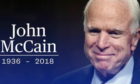 NÓNG: Thượng nghị sĩ John McCain qua đời ở tuổi 81 do căn bệnh ung thư não