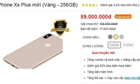 iPhone XS Max bất ngờ được dân buôn trong nước hét giá 89 triệu đồng