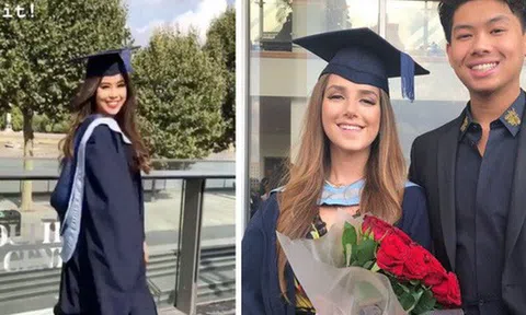 Ái nữ hội con nhà giàu Việt - Tiên Nguyễn cùng bạn gái của em trai tốt nghiệp ĐH ở Anh