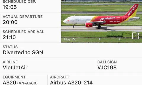 Máy bay Vietjet gặp sự cố khi mới cất cánh ở sân bay Tân Sơn Nhất