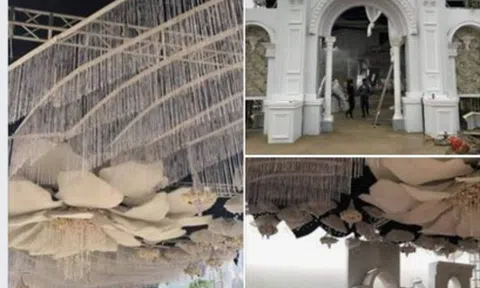 Choáng với rạp cưới xa hoa trị giá 2,5 tỷ, dùng toàn hoa tươi chở bằng máy bay từ Đà Lạt