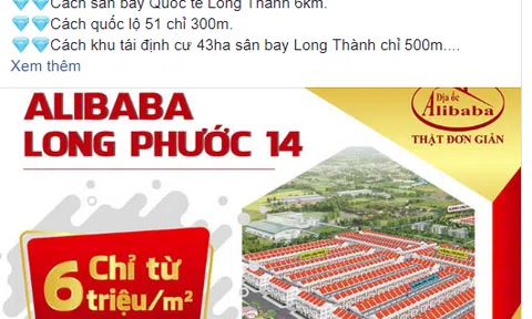 Những 'chân rết' của công ty địa ốc Alibaba tại Đồng Nai