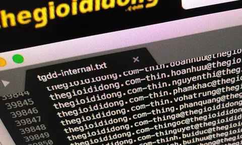 Hacker tuyên bố nắm trong tay thông tin của hơn 5 triệu khách hàng Thế Giới Di Động, có cả số thẻ và địa chỉ email