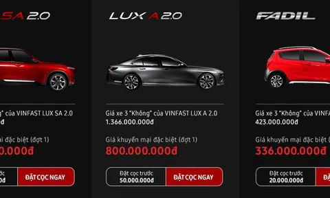 Ô tô VinFast giá hơn 300 triệu: Người Việt có thể đặt mua online nhanh chóng