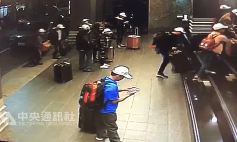 Hình ảnh đầu tiên được cho là nhóm khách Việt nghi bỏ trốn ở Đài Loan: Vào khách sạn chưa đầy 1 tiếng đã xách vali ra