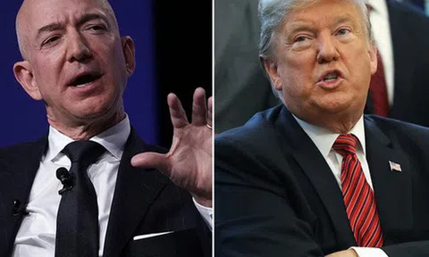 Sau khi chúc ly hôn "tốt đẹp", ông Trump lại mỉa mai tỷ phú Jeff Bezos trên Twitter