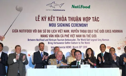Nutifood bắt tay với huyền thoại golf Greg Norman đưa cafe vào thị trường Mỹ