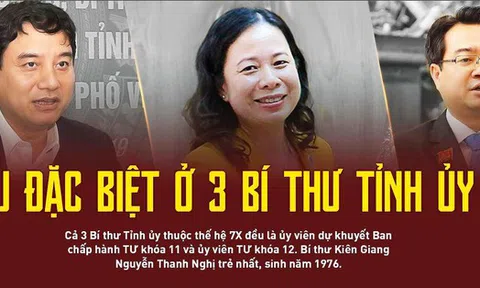 Điều đặc biệt ở 3 Bí thư Tỉnh ủy 7X