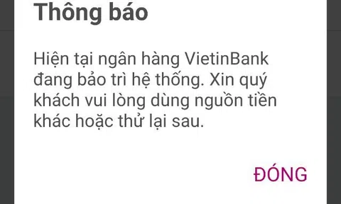 Hàng loạt tài khoản Vietinbank tê liệt trước kỳ nghỉ lễ