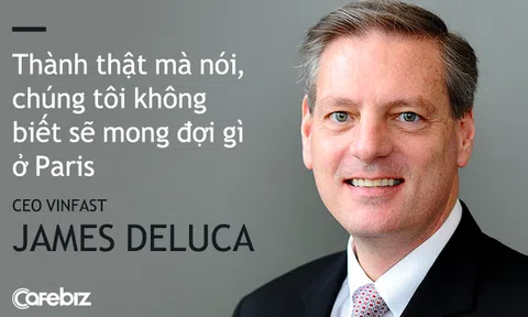 CEO VinFast James DeLuca: "Trong tay không có gì ngoài TẦM NHÌN và một chiếc xẻng xúc đầy đất, Chủ tịch Phạm Nhật Vượng tuyên bố với thế giới sẽ cho ra mắt 2 mẫu xe Sedan và SUV trong 2 năm"