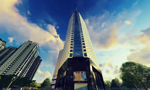 Tháp 'biểu tượng quận Hà Đông' xây gần thập kỷ chưa xong