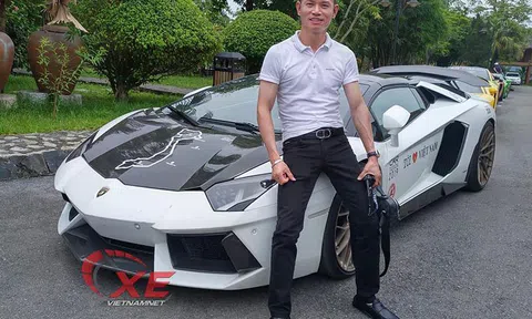 Đẳng cấp chơi siêu xe Lamborghini đáng nể của đại gia Tùng 'vàng'