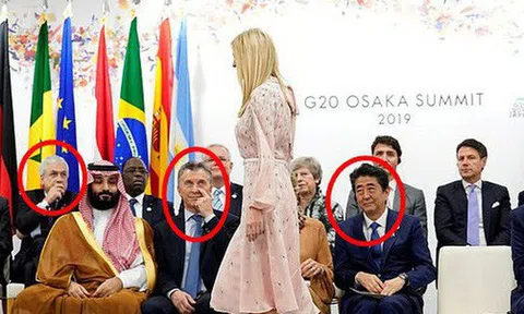 Khoảnh khắc Ivanka Trump khiến các nhà lãnh đạo thế giới ngước nhìn không rời mắt gây sốt mạng xã hội