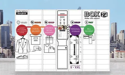 Khi chúng ta đòi “tẩy chay” BigC, người dân nhiều nước đã không cần đi siêu thị nữa: Mua online, shipper giao hàng đến “tủ thông minh”, bạn quét mã lấy đồ là xong!