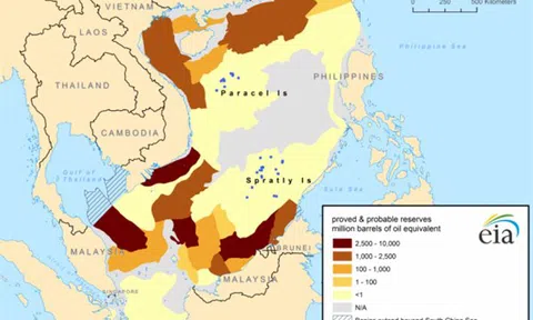 Nguồn lợi dầu khí hàng ngàn tỷ đô la ở biển Đông