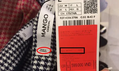 Zara và Mango nhập nhằng xuất xứ hàng hóa trên tem, mác
