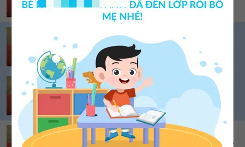 Vinschool thêm tính năng thông báo "con đã đến lớp" trên ứng dụng di động dành cho phụ huynh
