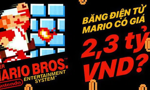 Cái băng điện tử Mario này có gì đặc biệt mà được mua với giá 2,3 tỷ VNĐ?