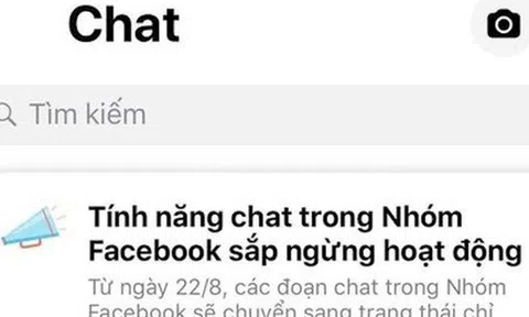 Tính năng chat trong Nhóm Facebook sắp ngừng hoạt động?