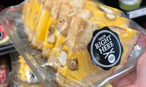 Siêu thị ở Mỹ cắt miếng mít thành hình tam giác như dưa hấu