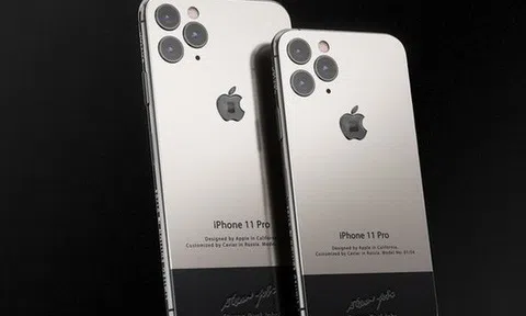 Bản iPhone 11 chỉ dành cho ai "sinh ra ở vạch đích": Full giáp titan, đính vải áo len của Steve Jobs, giá 225 triệu