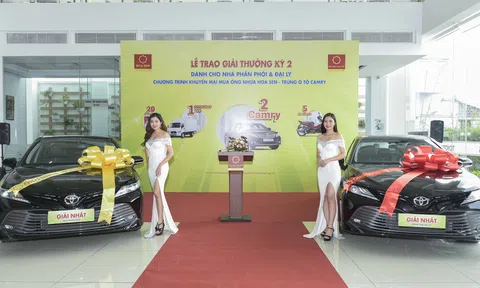 Tập đoàn Hoa Sen tiếp tục trao thưởng cho các nhà phân phối, đại lý trúng thưởng chương trình khuyến mại “mua ống nhựa Hoa Sen – trúng ô tô camry”