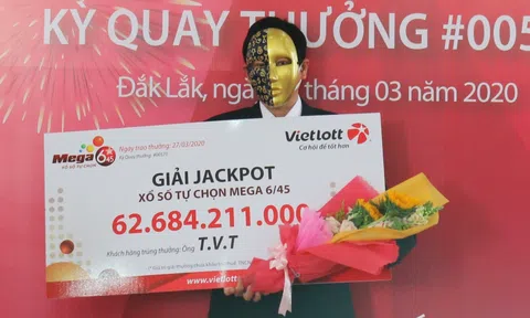 Viên chức nhà nước trúng Jackpot hơn 62 tỷ đồng