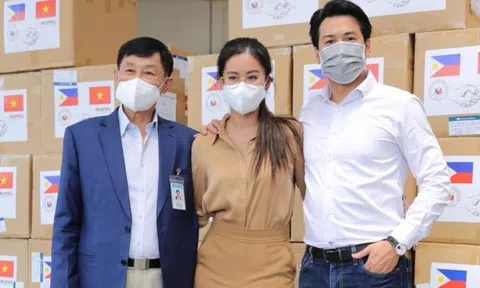 Sau khi khỏi bệnh, Tiên Nguyễn thuê chuyên cơ đi làm thiện nguyện tại Philippines