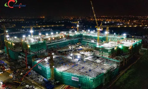 [Phóng sự Ảnh] Coteccons và 'cuộc chiến' xuyên đêm tại công trường Akari City