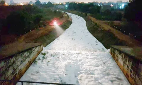 Vụ bọt trắng ngập suối ở Bình Dương: Sở Tài nguyên - Môi trường khẳng định Lix là thủ phạm