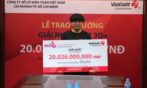 Nam sinh viên không che mặt đi nhận giải Vietlott 20 tỷ: Ngày nào cũng mua vài vé đến vài chục vé