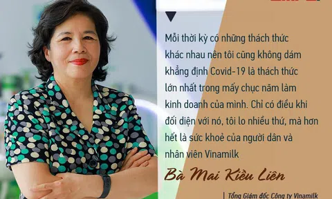 Bà Mai Kiều Liên: 'Phương châm hoạt động của Vinamilk mấy chục năm nay là đi bằng hai chân, chân nội địa phải vững chắc mới tính đến chuyện vươn ra nước ngoài'