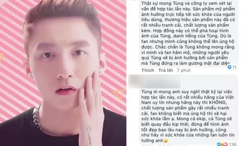 Sơn Tùng M-TP lên tiếng trước nghi án PR cho hãng mỹ phẩm kem trộn: Khẳng định đã tự dùng thử, trải nghiệm trong 5 tháng
